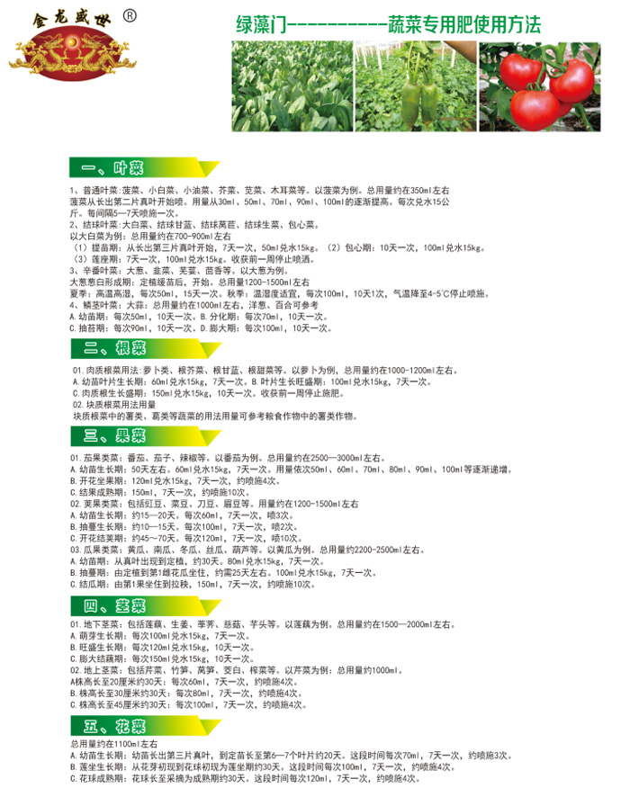 葉面肥使用技巧